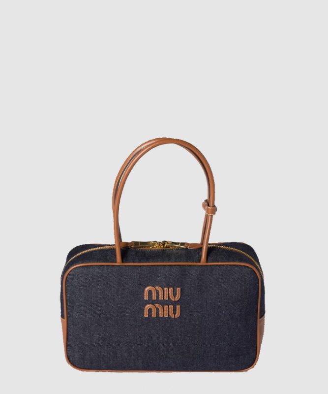 미우미우 보 데님 백 5BB163