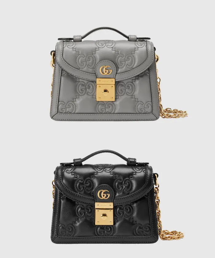 구찌 GG 마틀라세 스몰 탑핸들백 724499