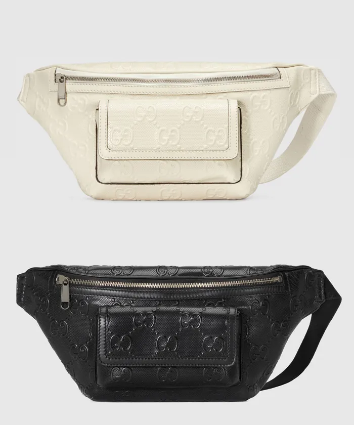 구찌 GG 엠보스 벨트백 645093