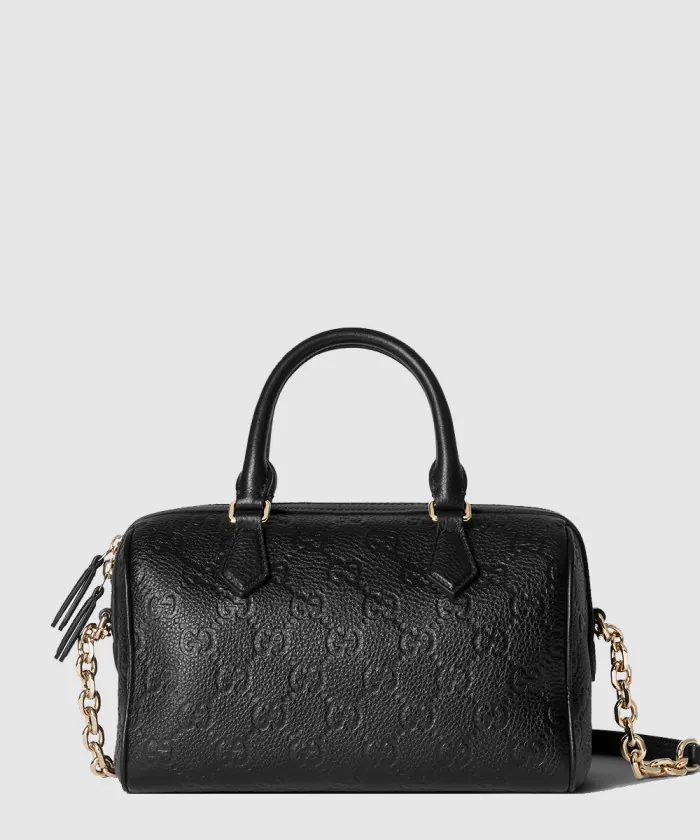 구찌 GG 엠블럼 스몰 탑 핸들백 815255