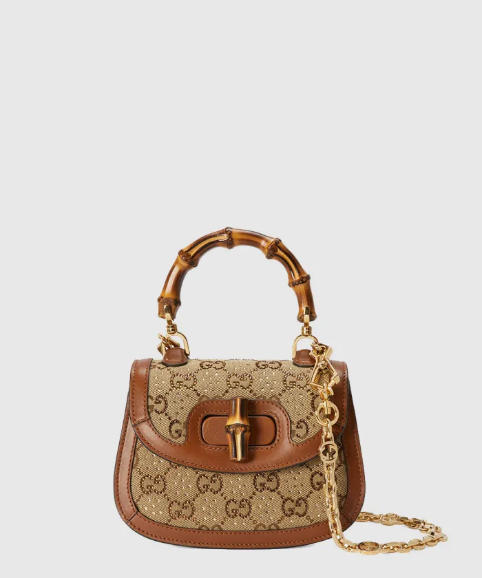 구찌 뱀부 1947 미니 탑핸들백 735116