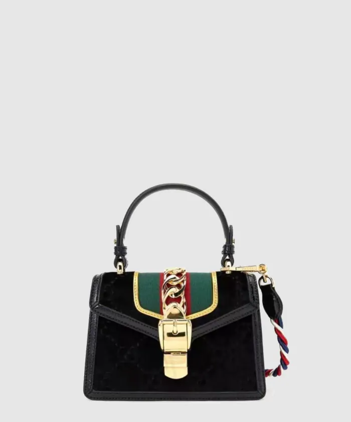 구찌 비로드 미니 실비백 470270