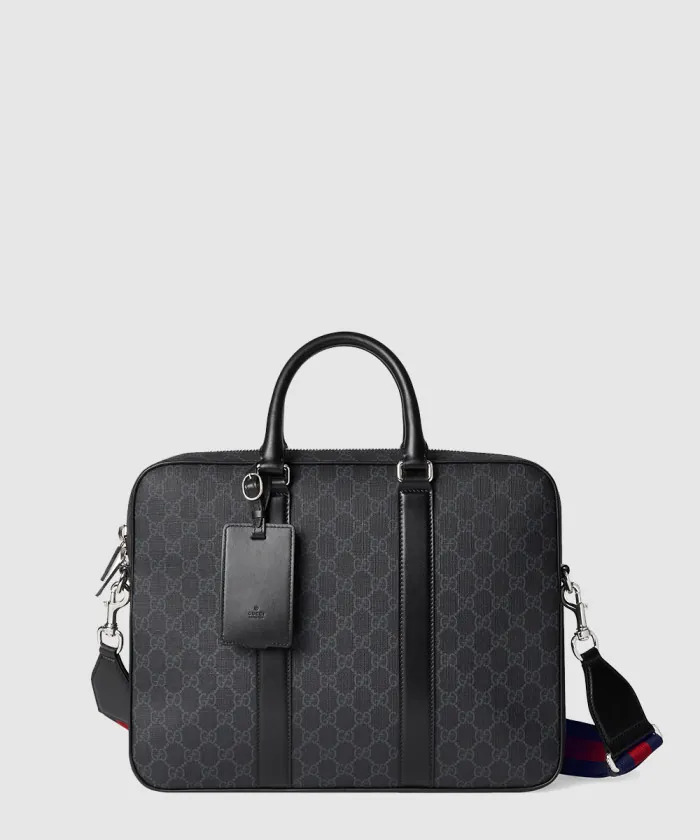 구찌 숄더 스트랩이 달린 GG 브리프케이스 792077