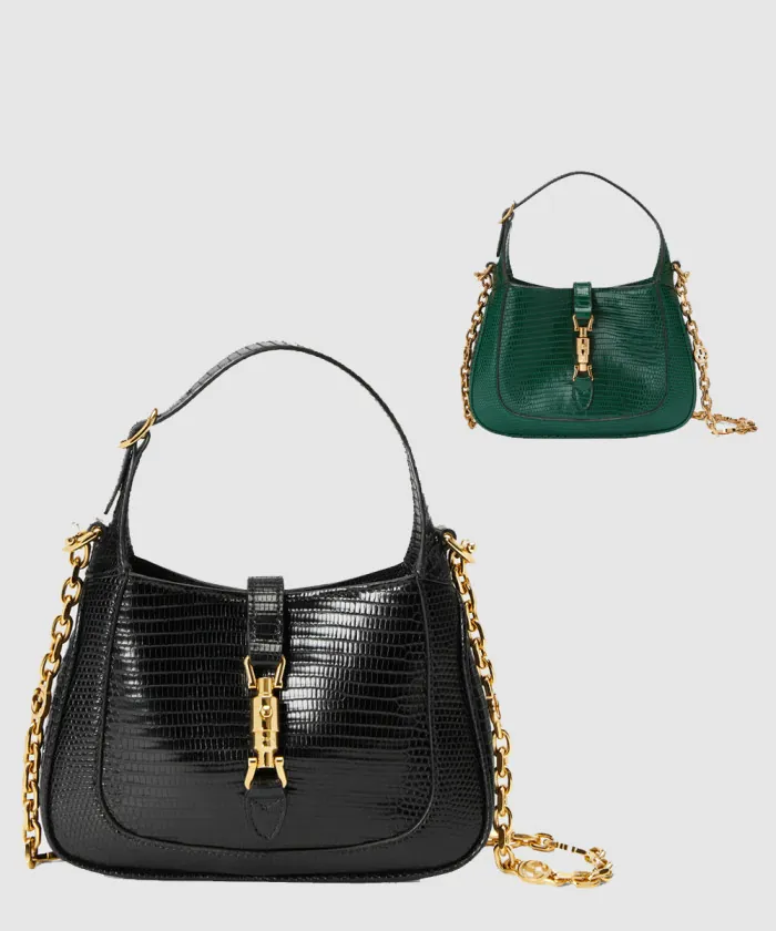 구찌 재키 1961 리자드 미니 호보백 675799