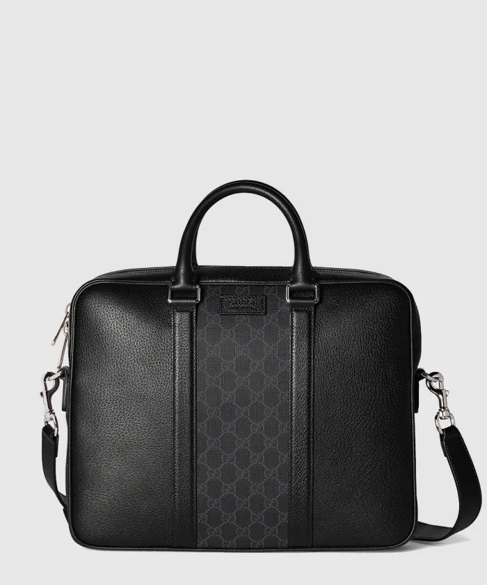 구찌 태그 장식의 미디엄 GG 브리프케이스 795461