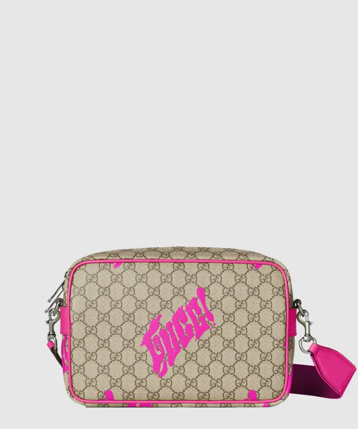 구찌 프린트가 있는 미디엄 크로스바디백 839380