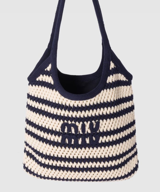 미우미우 아이비 크로셰 토트백 5BG231