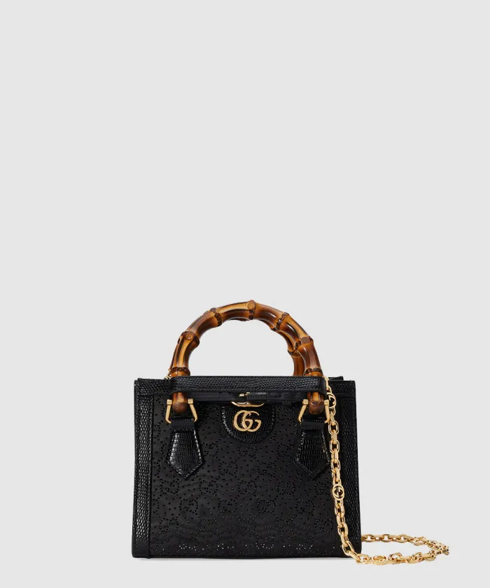 구찌 다이애나 GG 크리스탈 미니 토트백 707449