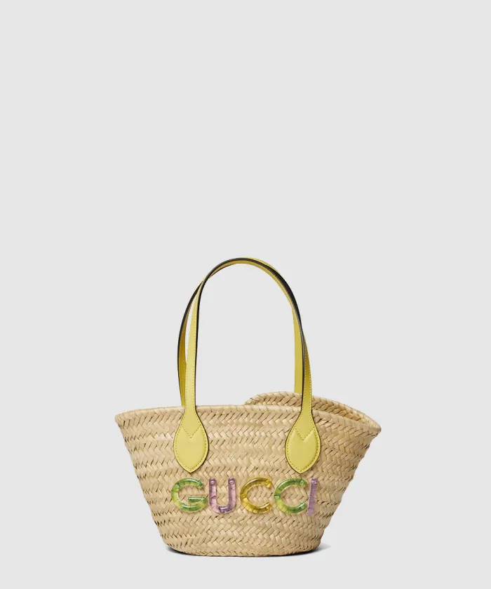 구찌 로고 미니 스트로우 토트백 782381