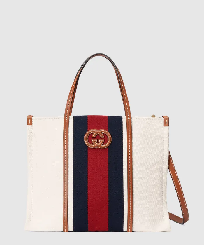 구찌 미듐 인터로킹 G 토트백 727721