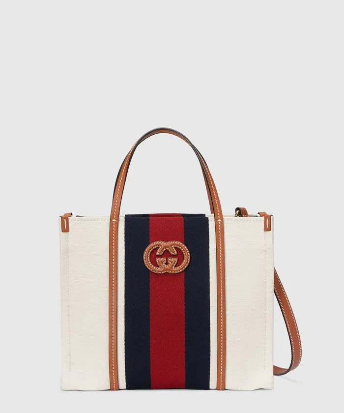 구찌 스몰 인터로킹 G 토트백 727728