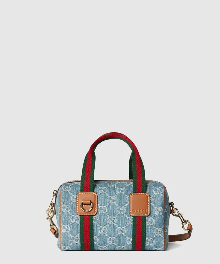 구찌 지그 미니 데님 토트백 859975