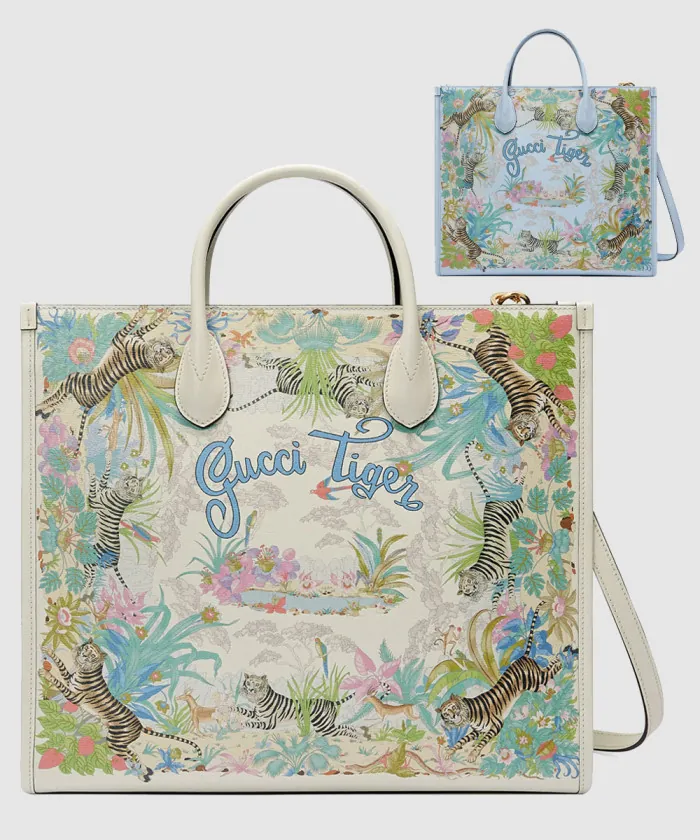 구찌 타이거 미듐 토트백 687827