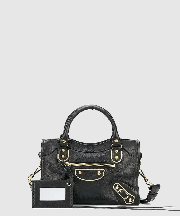 발렌시아가 메탈릭 시티백 샤이니 고트 미니 390160