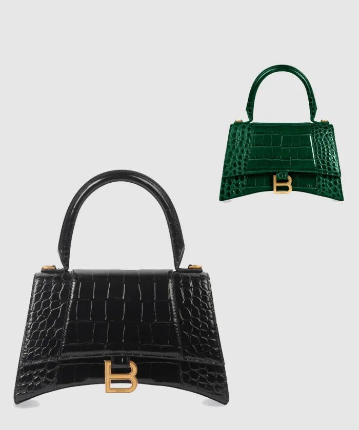 발렌시아가 아워글래스 스몰 탑핸들백 593546