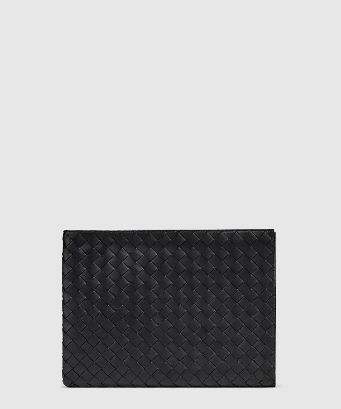 보테가베네타 인트레치아토 하프 파우치 607479