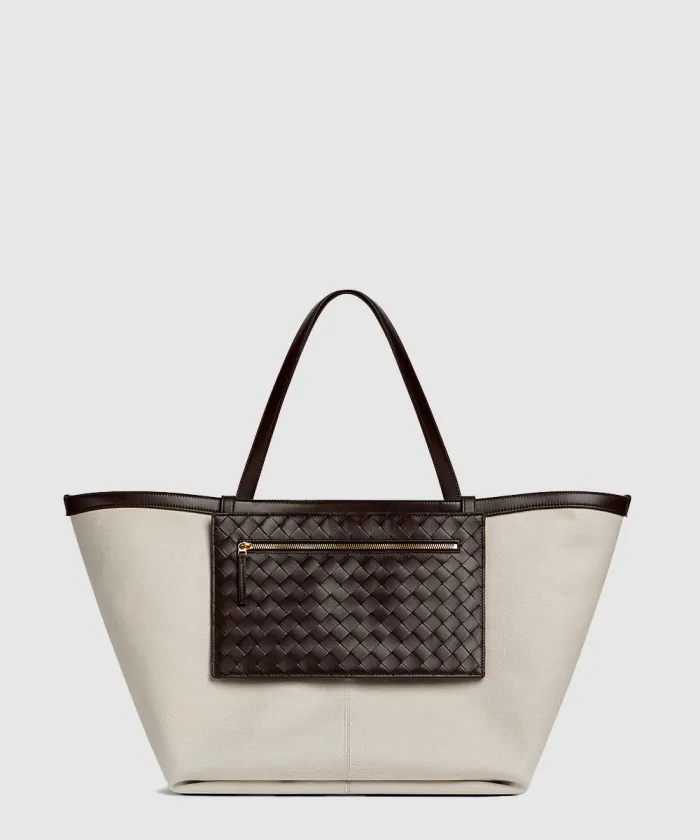 보테가베네타 라지 플립 플랩 토트백 754915