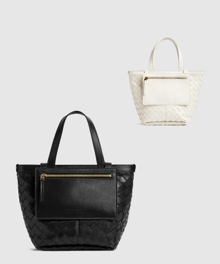 보테가베네타 스몰 플립 플랩 토트백 754916