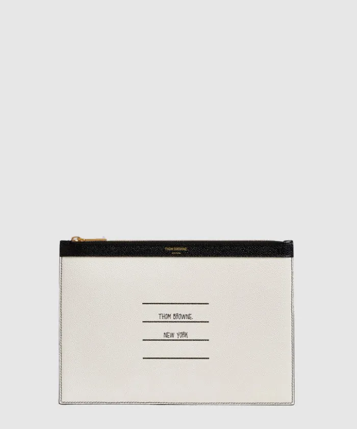 톰브라운 페이퍼 라벨 클러치 MAC075