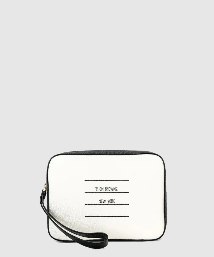 톰브라운 페이퍼 라벨 파우치 MAC067