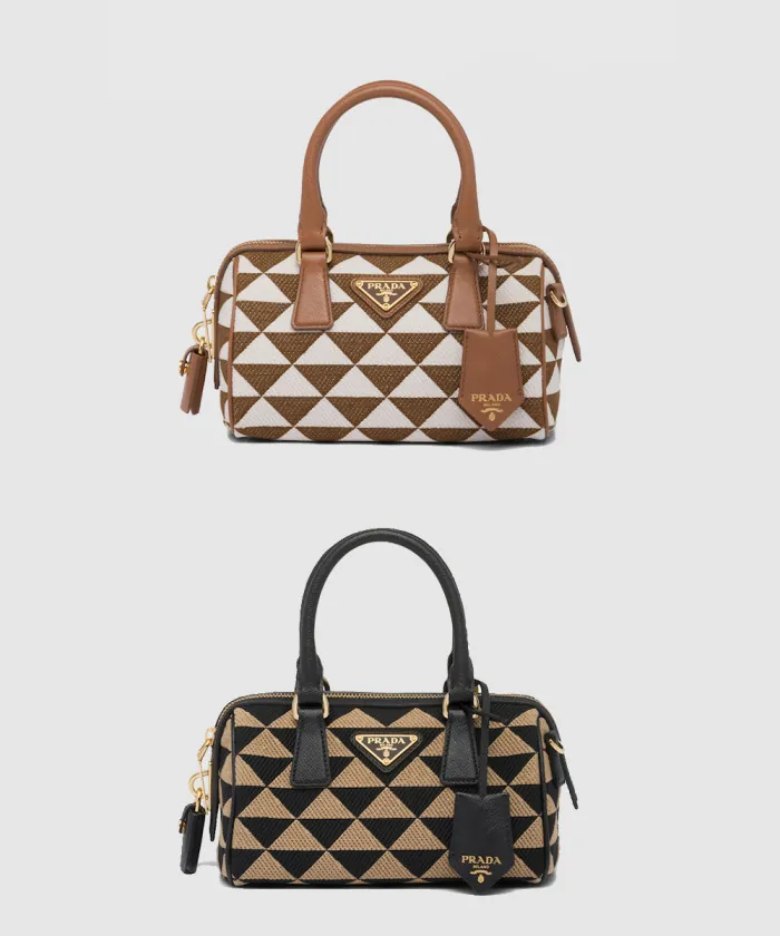 프라다 갤러리아 패브릭 탑핸들백 1BB846