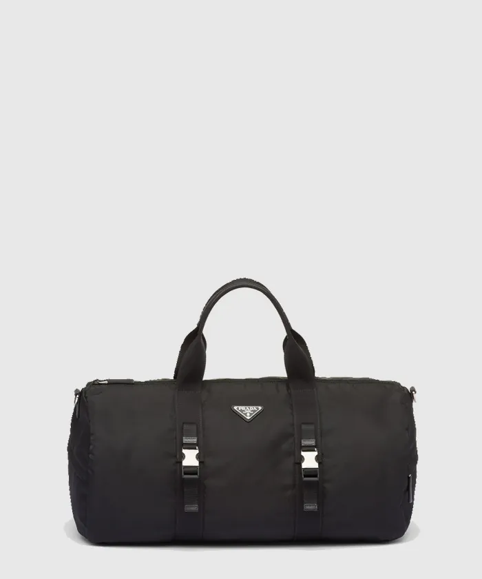 프라다 리나일론 및 사피아노 가죽 더플백 2VC015