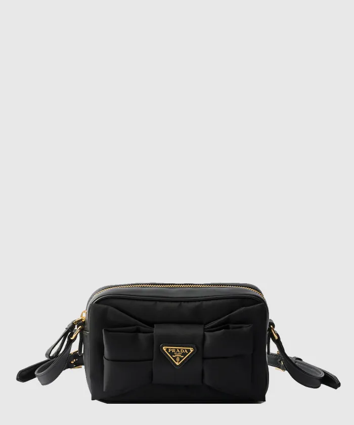 프라다 리본 나일론과 나파 가죽 1BH166