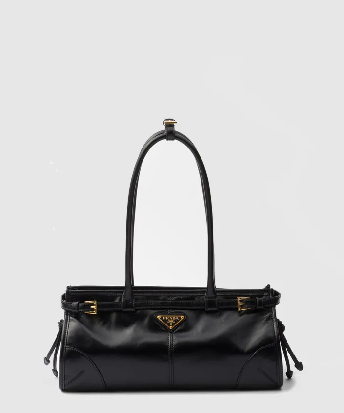 프라다 미듐 가죽 핸드백 1BA426