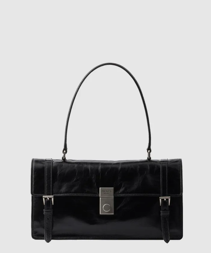 프라다 미디엄 가죽 핸드백 1BN026