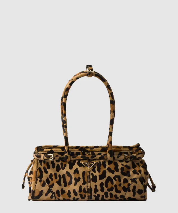 프라다 미디엄 프린티드 가죽 핸드백 1BA426