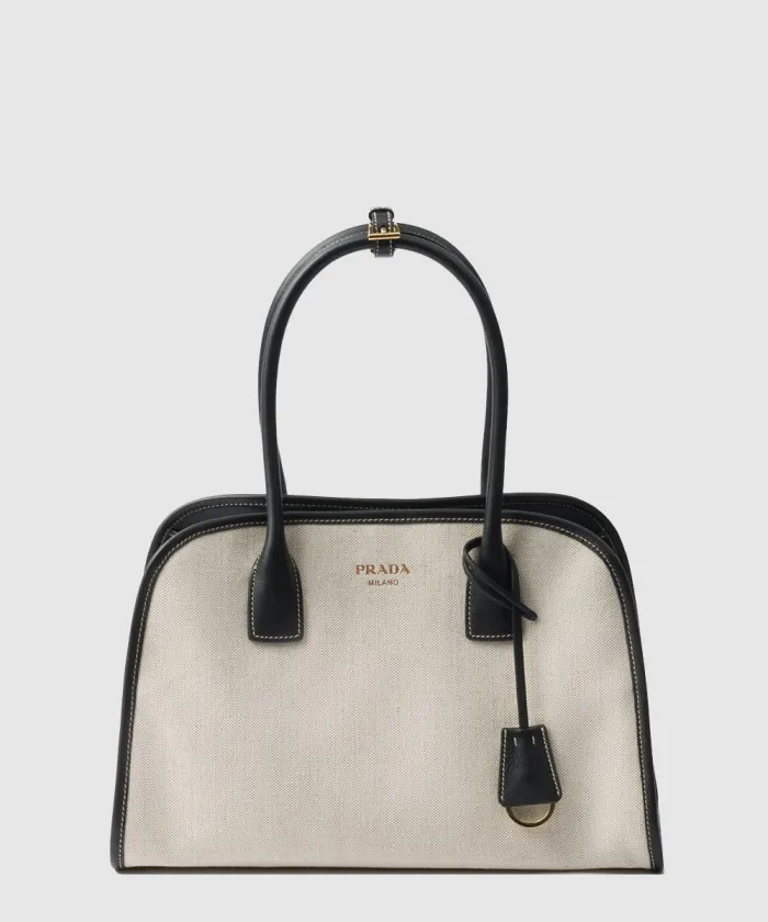 프라다 미디움 린넨 블렌드 가죽 1BG572