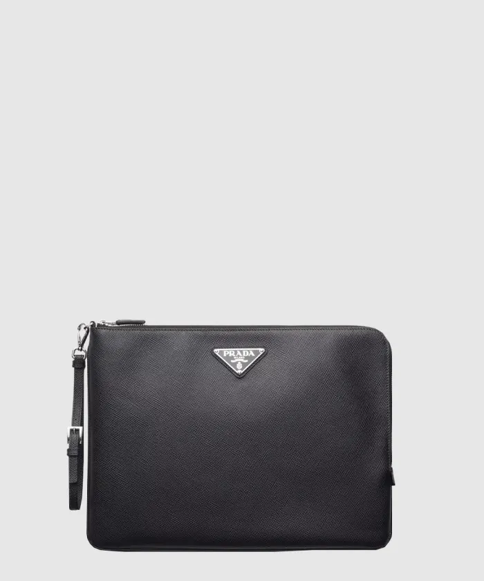 프라다 스몰 사피아노 가죽 파우치 2NH023