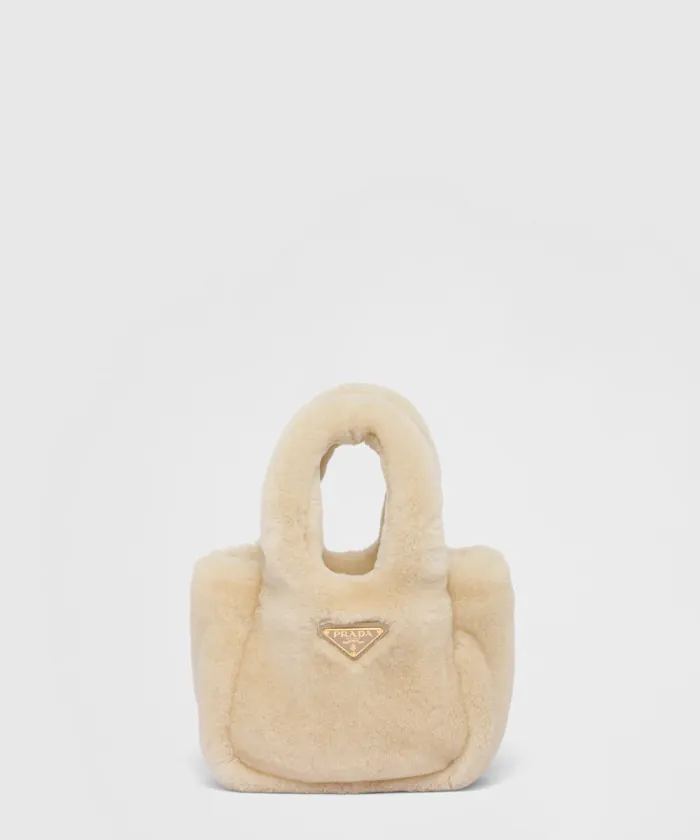 프라다 시어링 미니 핸드백 1BA349