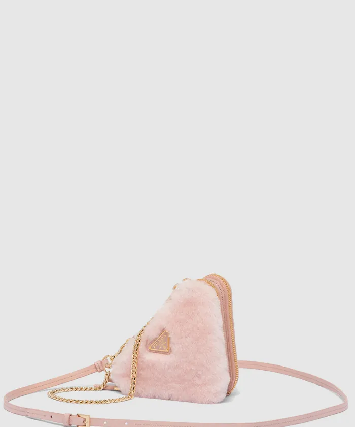 프라다 시어링 사피아노 미니 파우치 1NR015