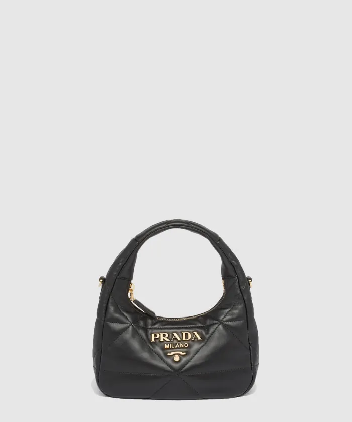 프라다 탑스티치 나파 호보백 미니 1BA384