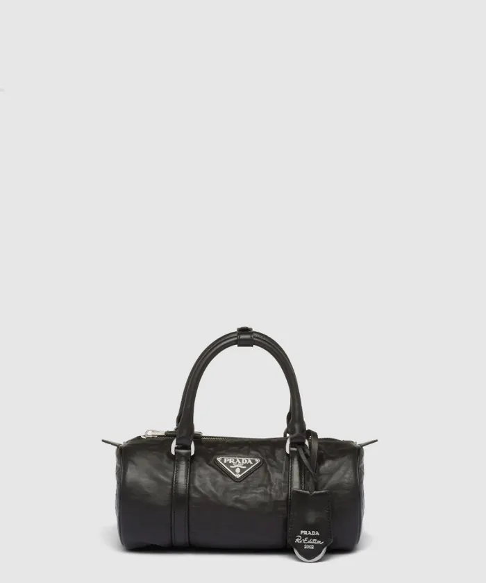 프라다 프레스드 나파 가죽 핸드백 1BA389