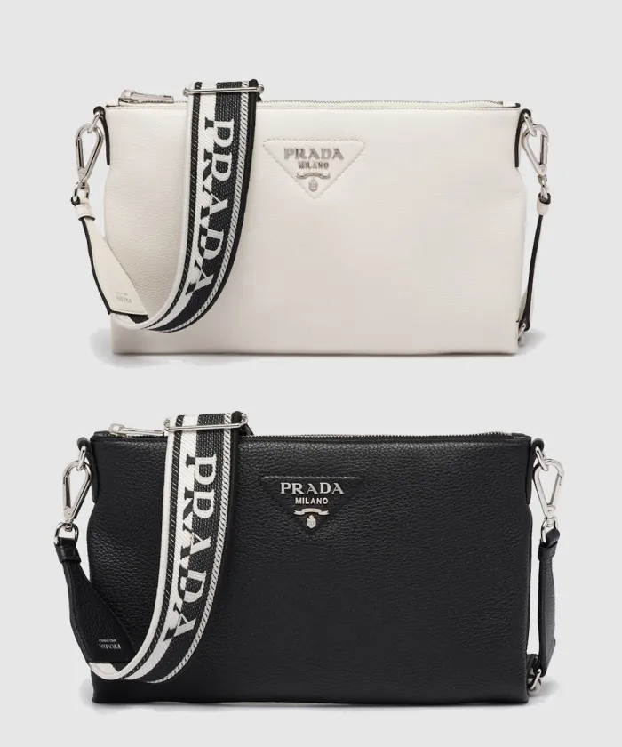 프라다 레더 숄더백 1BH050