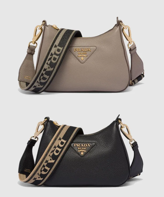 프라다 레더 숄더백 1BH193