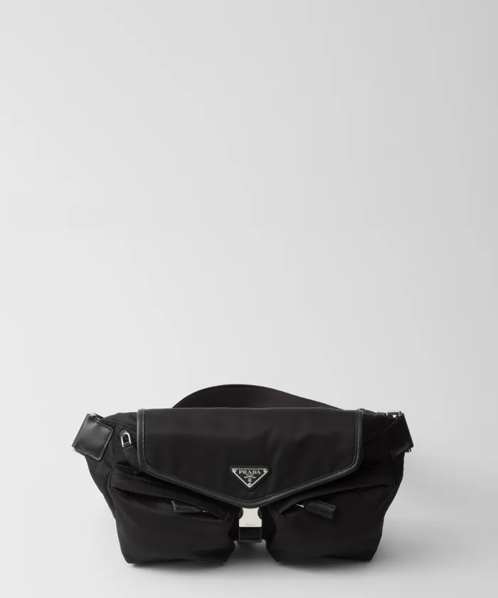 프라다 리나일론 및 가죽 숄더백 2VH174