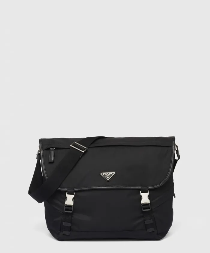 프라다 리나일론 및 사피아노 가죽 숄더백 2VD052