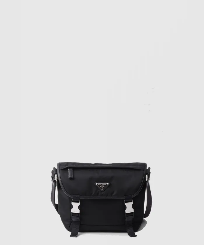 프라다 리나일론 및 사피아노 가죽 숄더백 2VD066