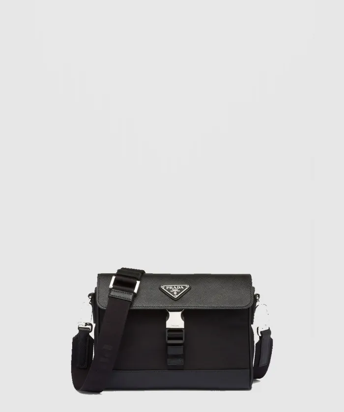 프라다 리나일론 및 사피아노 숄더백 2VD053