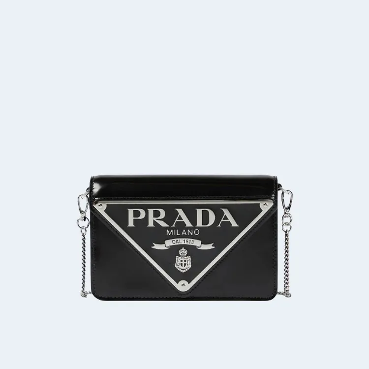 프라다 브러쉬드 레더 숄더백 3Color