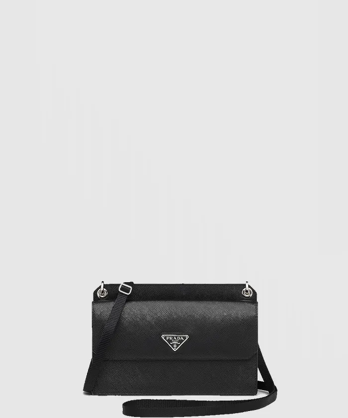 프라다 삼각 로고 사피아노 폰 홀더 숄더백 2ZH107