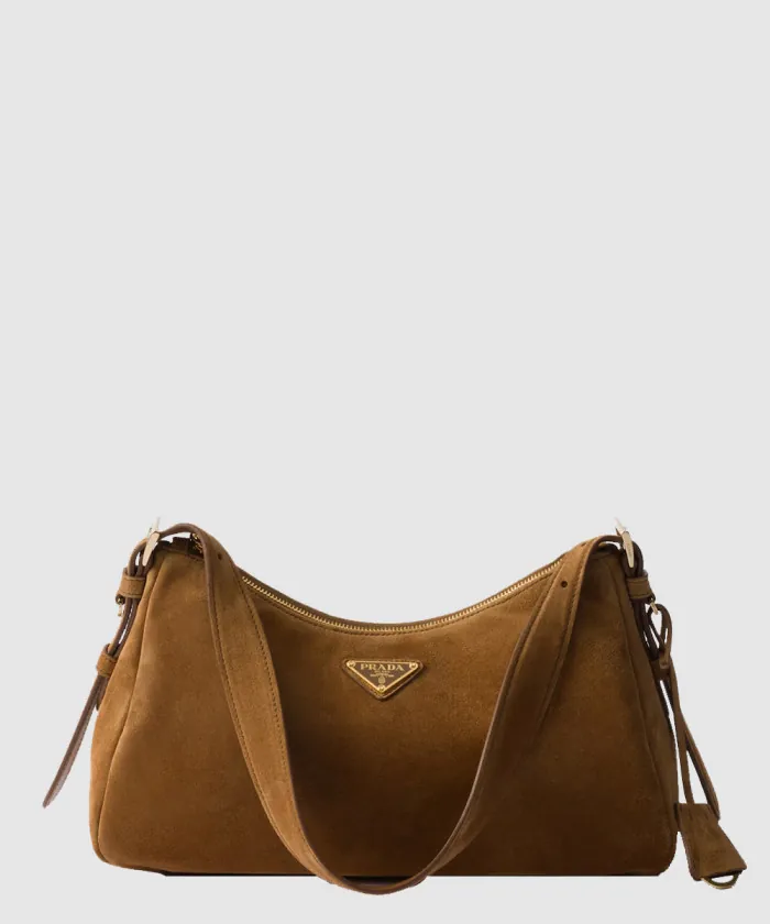 프라다 아이메 미디엄 스웨이드 숄더백 1BC229