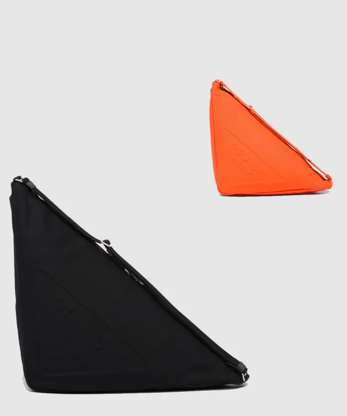 프라다 캔버스 트라이앵글 숄더백 2VY007