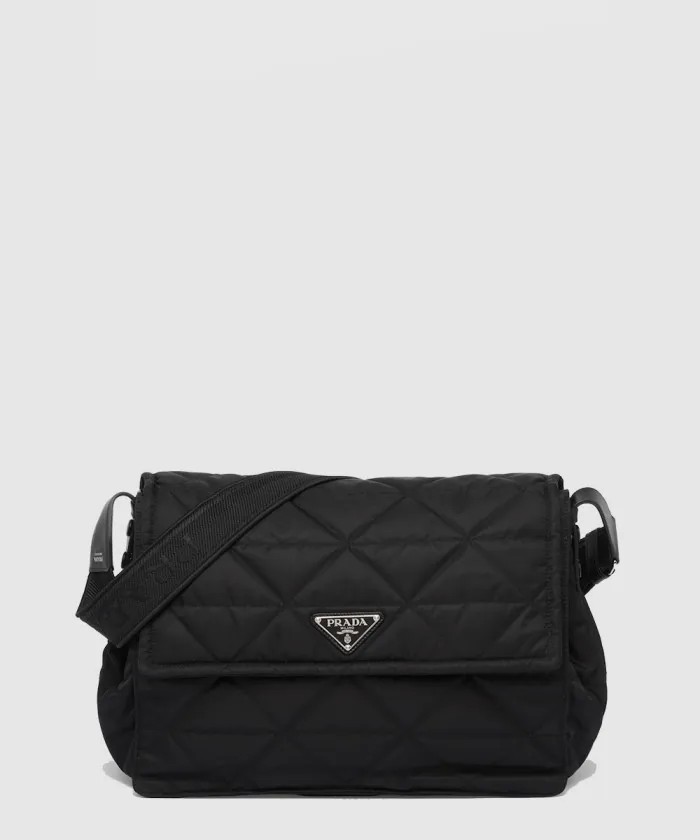 프라다 탑스티치 리나일론 숄더백 2VD057