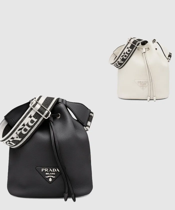 프라다 레더 버킷백 1BE060