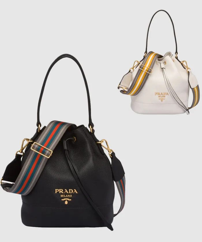 프라다 비텔로 다이노 버킷백 1BE018