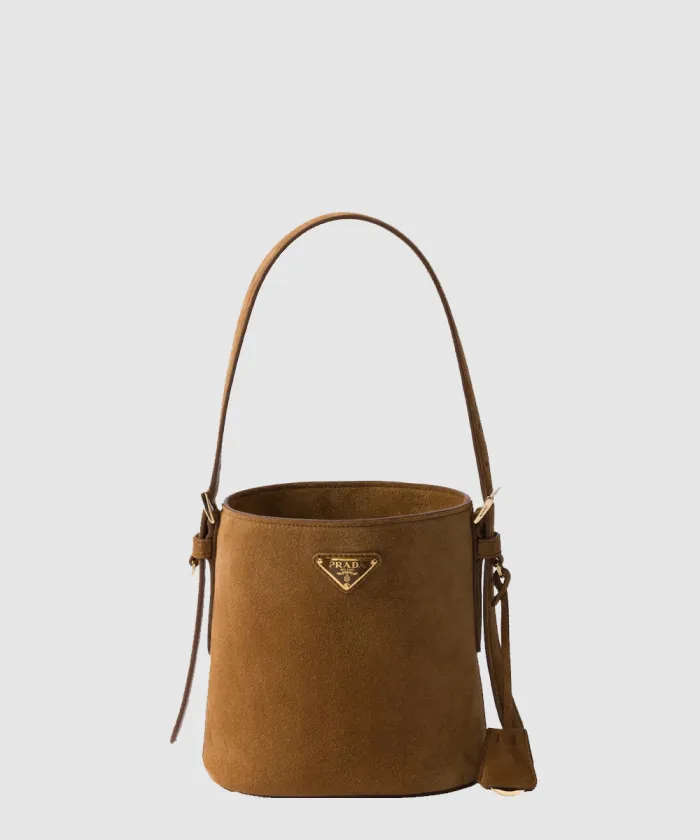 프라다 스웨이드 미니 버킷백 1BE078